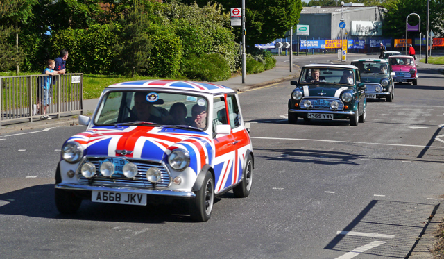Mini London to Brighton car rally 2013