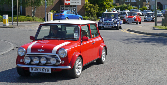 Mini London to Brighton car rally 2013