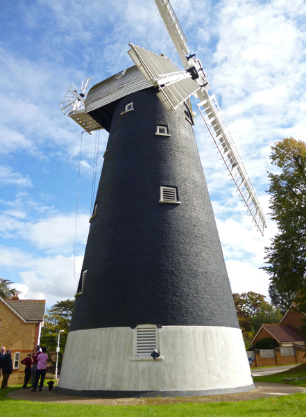 Mooch monkey visits the Shirley Windmill