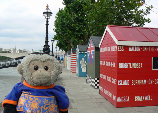 Mooch monkey visits the Summer of Smiles on the Southbank