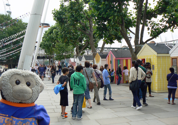 Mooch monkey visits the Summer of Smiles on the Southbank