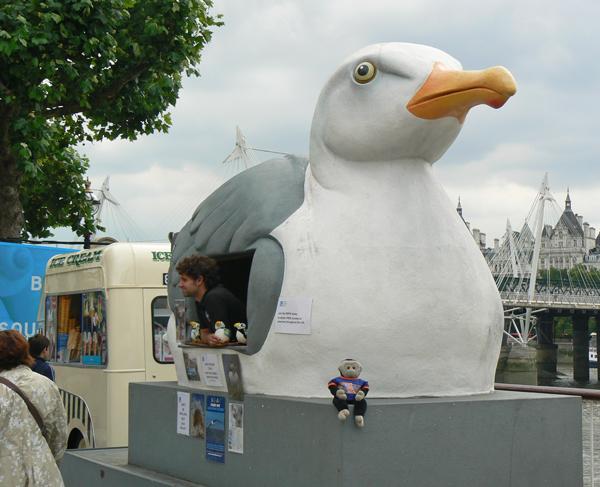 Mooch monkey visits the Summer of Smiles on the Southbank