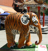 London Elephant Parade - 092 Tigerphant.