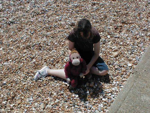 Big Mama on the beach at Bexhill On Sea