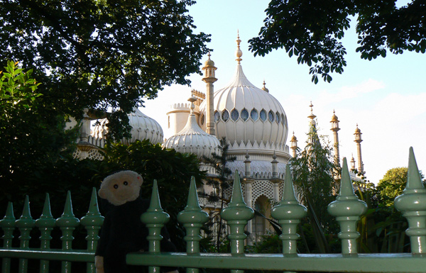 Mooch monkey at the Brighton Royal Pavilion.