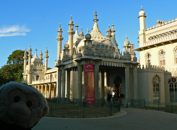 Mooch monkey at the Brighton Royal Pavilion.