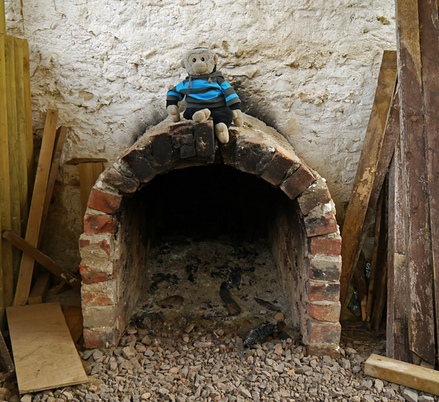 Mooch monkey at Butser Ancient Farm - Roman Villa Hypocaust