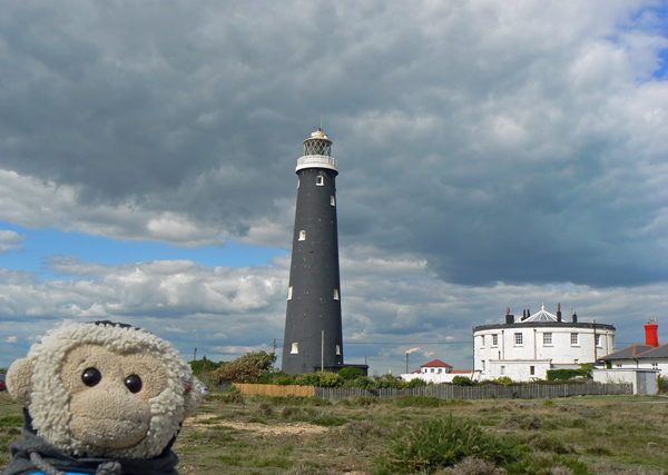 Mooch monkey at the old Dungeness Lighthouse.