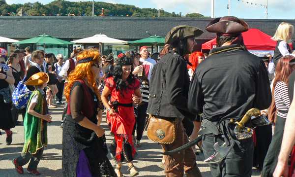 Pirates dance in Hastings.