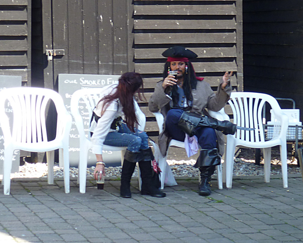 Captain Jack Sparrow in Hastings.