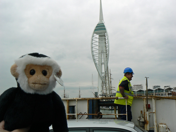 Portsmouth's Spinnaker Tower as seen from the ferry.