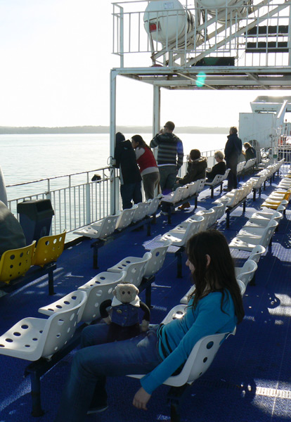 Mooch monkey on the Isle of Wight ferry.