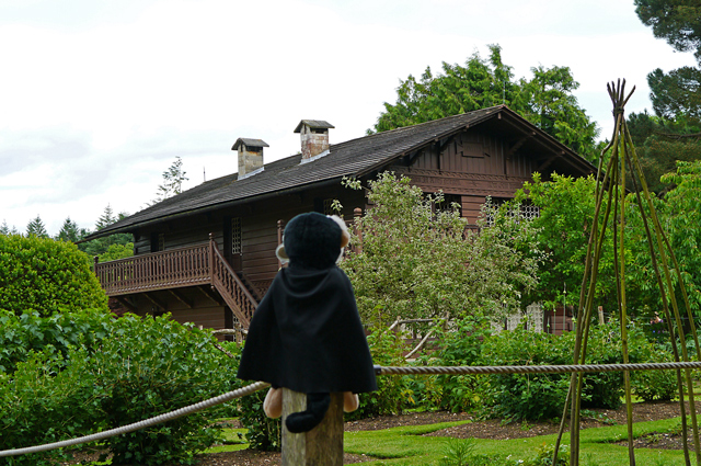 Mina Mooch monkey at Swiss Cottage - Osborne House, Isle of Wight.