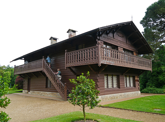 Mina Mooch monkey at Swiss Cottage - Osborne House, Isle of Wight.