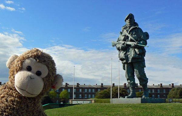 Bonsai monkey at the Royal Marines Museum, Southsea.