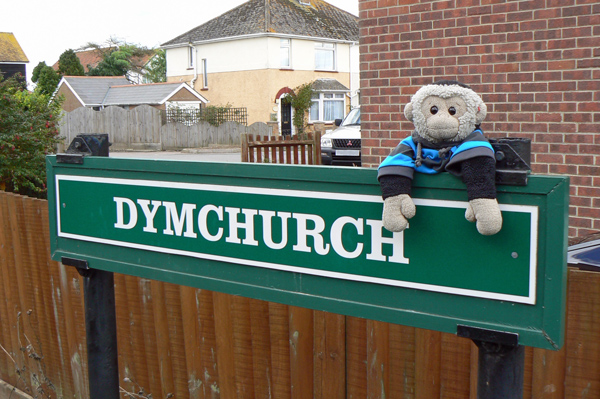 Mooch monkey at Dymchurch station on the Romney Hythe & Dymchurch Railway.