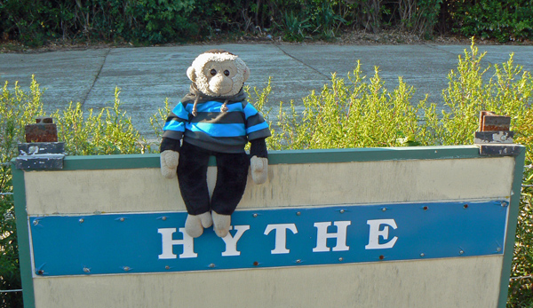 Mooch monkey at Hythe station on the Romney Hythe & Dymchurch Railway.