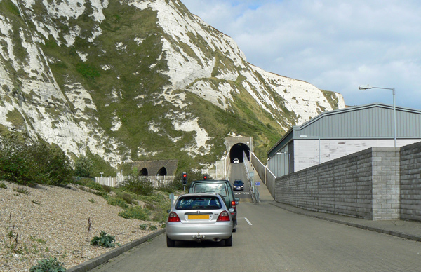 Mooch monkey at Samphire Hoe entrance tunnel.