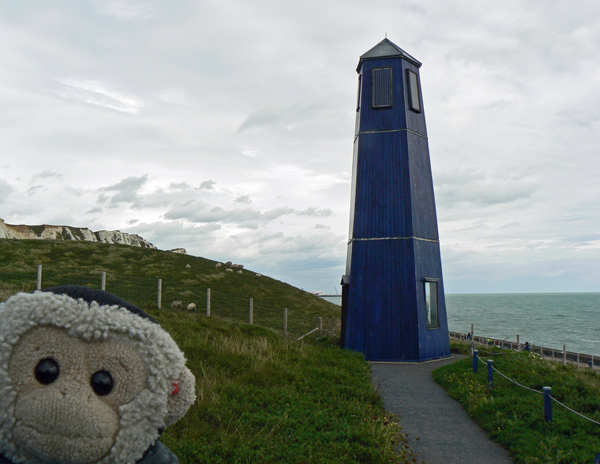 Mooch monkey at Samphire Hoe lookout.