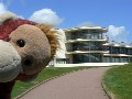 Big Mama wants her picture taken in front of the De La Warr Pavilion in Bexhill.