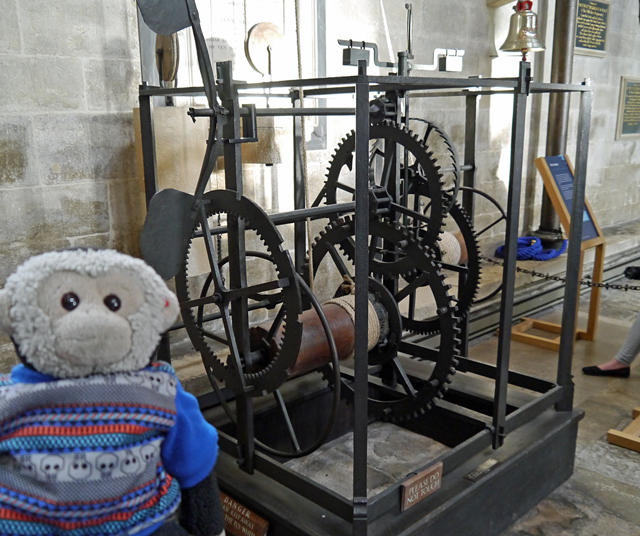 World's oldest clock - Salisbury Cathedral - Mooch monkey