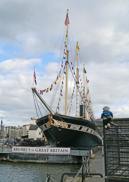 Mooch monkey at ss Great Britain in Bristol