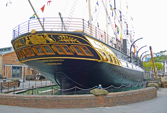 Mooch monkey at ss Great Britain in Bristol - stern