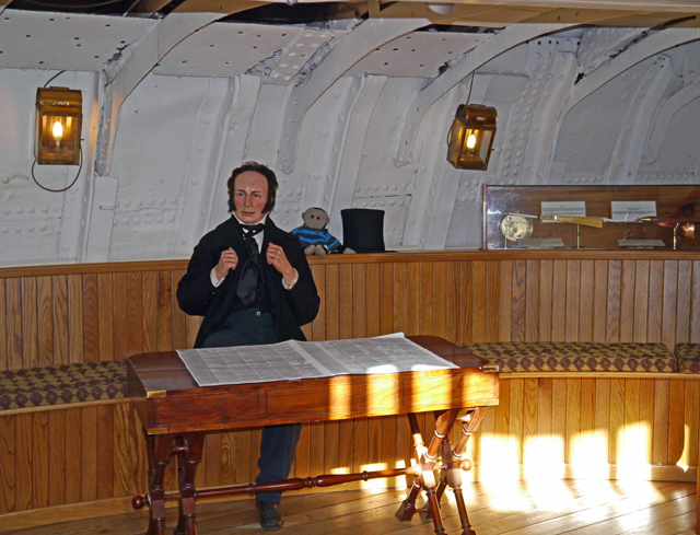 Mooch monkey at ss Great Britain in Bristol - living quarters