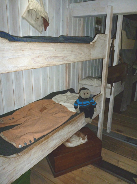 Mooch monkey at ss Great Britain in Bristol - living quarters