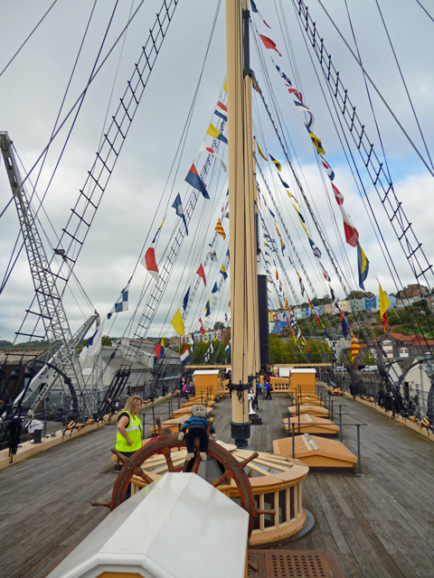 Mooch monkey on ss Great Britain in Bristol