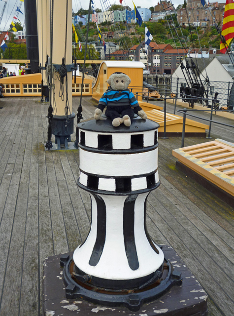 Mooch monkey at ss Great Britain in Bristol