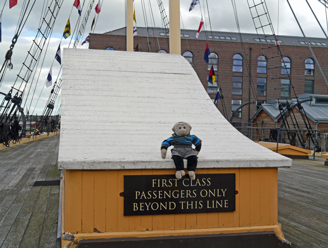 Mooch monkey at ss Great Britain in Bristol