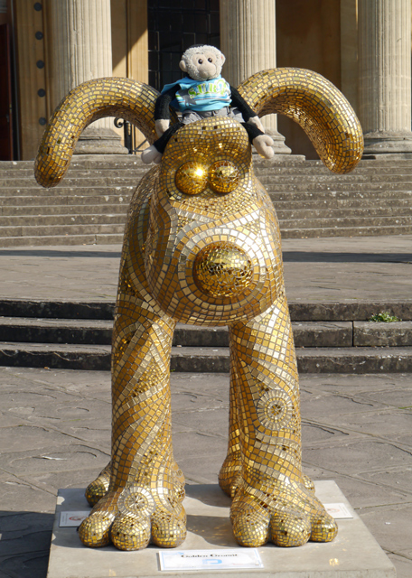 Mooch monkey at Gromit Unleashed in Bristol 2013 - 5 Golden Gromit