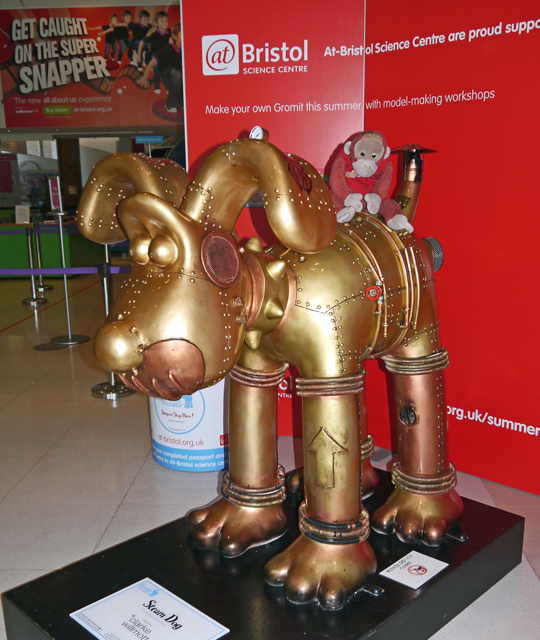 Mooch monkey at Gromit Unleashed in Bristol 2013 - 10 Steam Dog