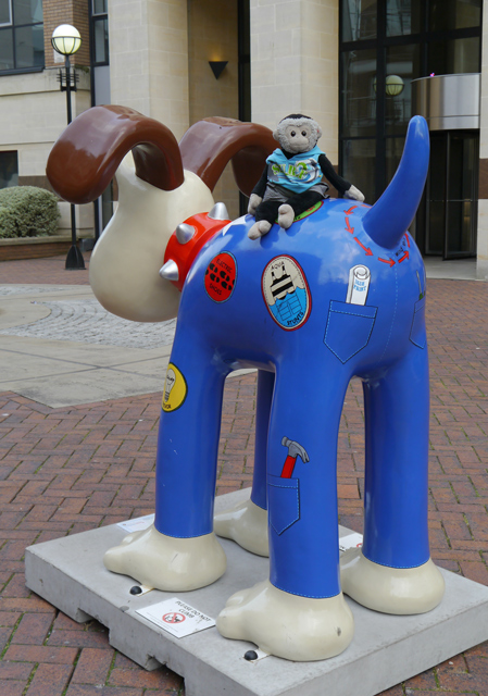 Mooch monkey at Gromit Unleashed in Bristol 2013 - 21 What a Wind Up!