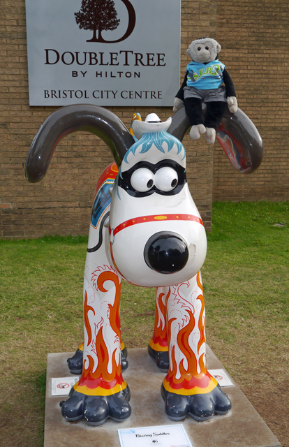 Mooch monkey at Gromit Unleashed in Bristol 2013 - 40 Blazing Saddles