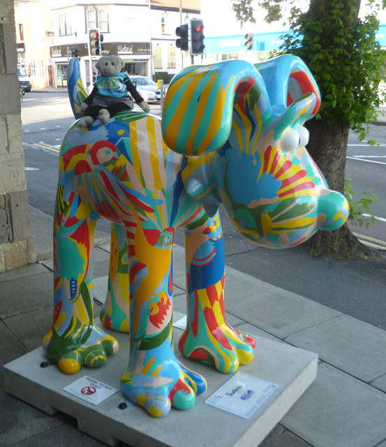 Mooch monkey at Gromit Unleashed in Bristol 2013 - 62 Feathers