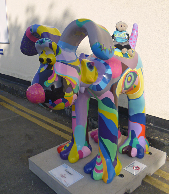 Mooch monkey at Gromit Unleashed in Bristol 2013 - 63 Poochadelic