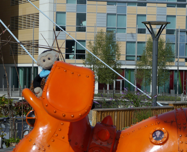 Mooch monkey at Gromit Unleashed in Bristol 2013 - Feathers McGraw