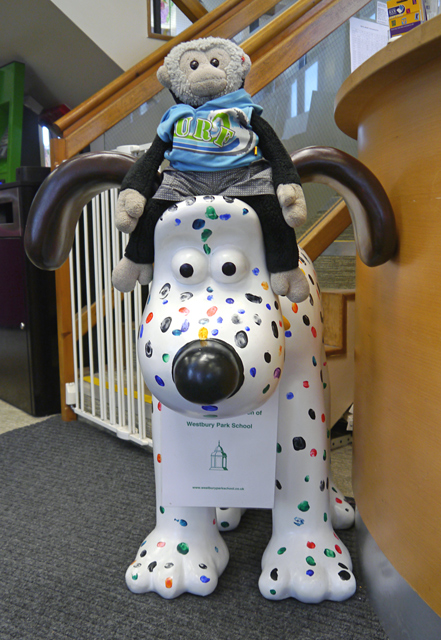 Mooch monkey at Gromit Unleashed in Bristol 2013