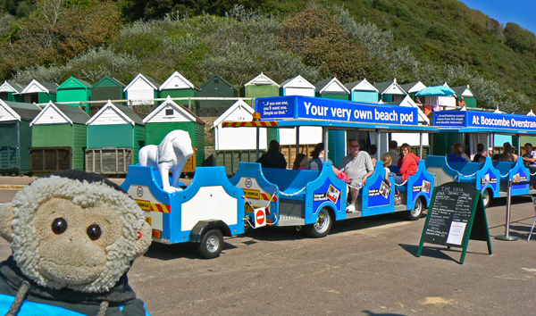 Mooch monkey at Pride in Bournemouth 2011 - Land Train Lion