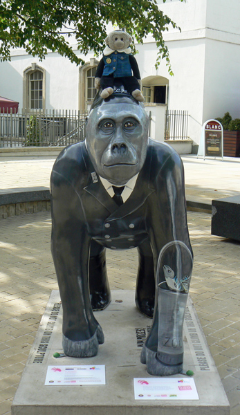 Mooch monkey at Wow Gorillas in Bristol 2011 - 27 Zoo Keeper