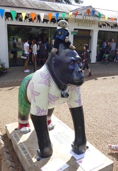 Mooch monkey at Wow Gorillas in Bristol 2011 - 60 Guerilla Tourist (in London)