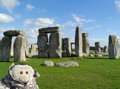 Mooch monkey at Stonehenge