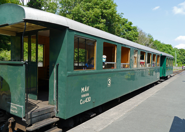 Mooch monkey at the Welshpool & Llanfair Light Railway - carriage