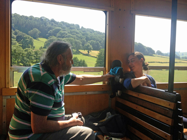 Mooch monkey at the Welshpool & Llanfair Light Railway - Welsh countryside