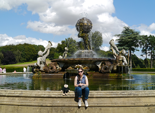 Minty Mooch monkey at Castle Howard - Atlas Fountain