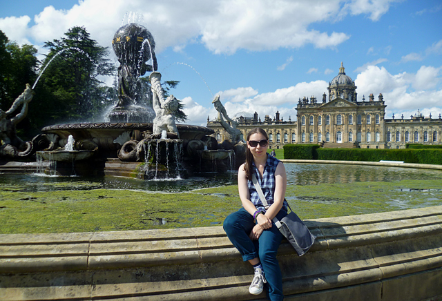 Minty Mooch monkey at Castle Howard - Atlas Fountain