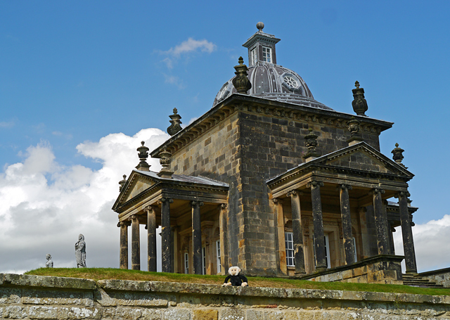 Minty Mooch monkey at Castle Howard - The Temple of the Four Winds