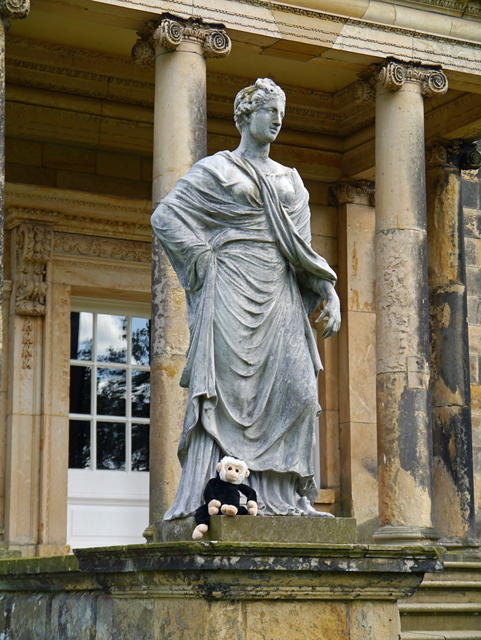 Minty Mooch monkey at Castle Howard - The Temple of the Four Winds